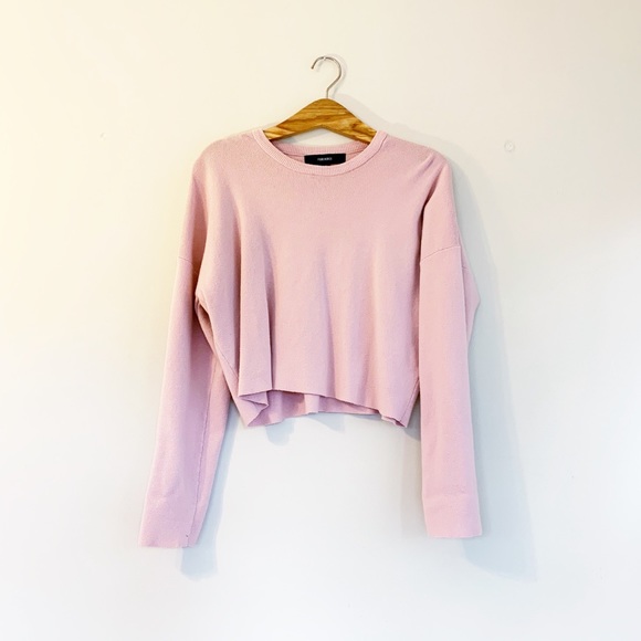 Forever 21 Tops - FOREVER 21 Blush Pink Crop Sweater